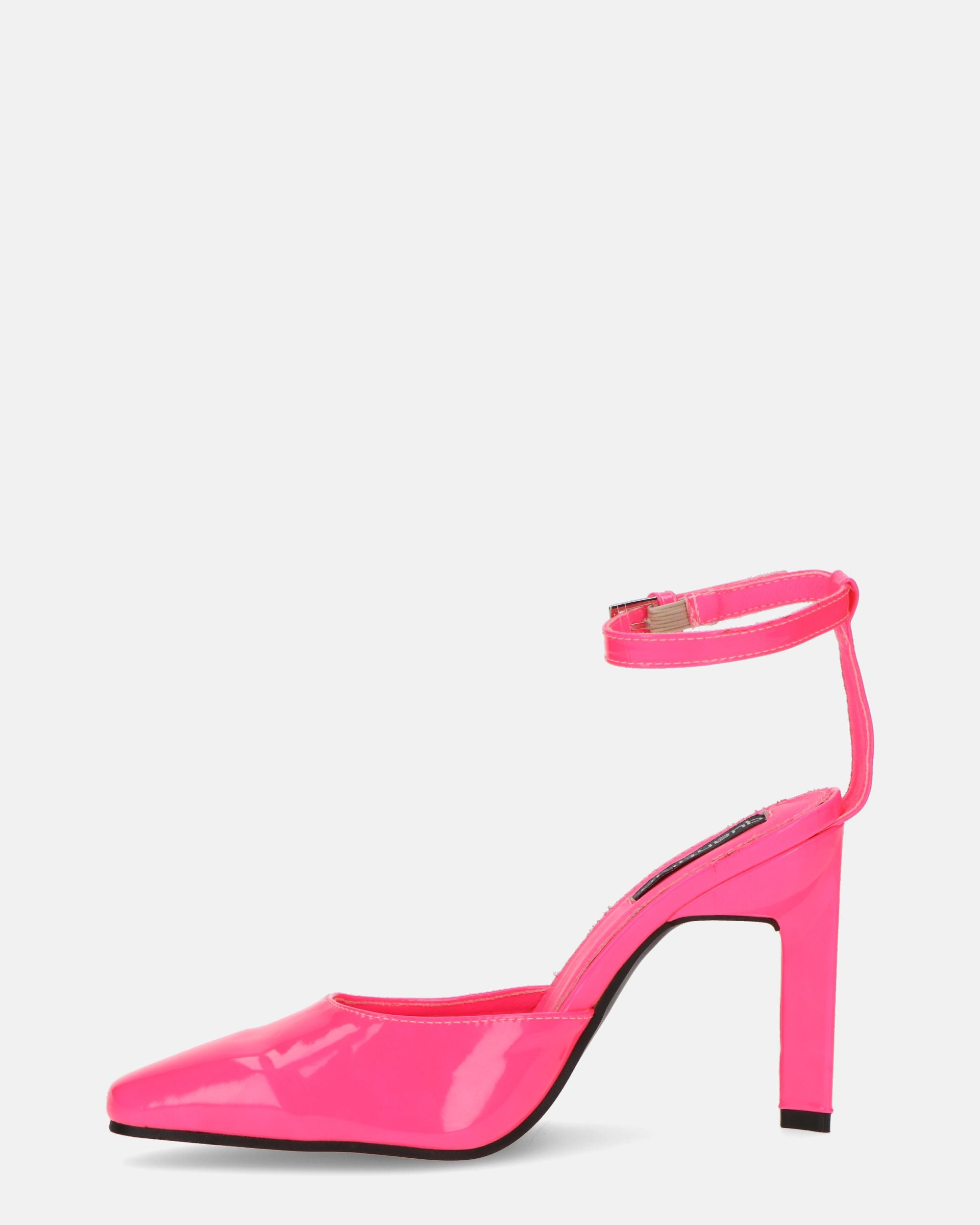 LUDWIKA - chaussures à talon et bride en glassy rose