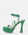 DELILA - sandales verts à talon haut et plateforme